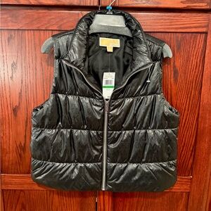 Michael Kors Black Quilted Vest